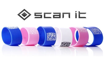Parādi citiem savu virtuālo pasauli pāris sekunžu laikā! ScanIt QR aproce + 5 uzlīmes + piegāde -53%