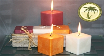 RIGA CANDLES: dabiskās aromātiskās sveces vai sveču komplekts (lavanda, rozmarīns, ābolpīrāgs) -50%