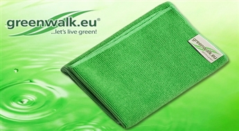 Rūpējies par savu ģimeni, uzkopjot veselīgi! Greenwalk universālais augstākās kvalitātes mikrošķiedras audums dažādu virsmu tīrīšanai -50%