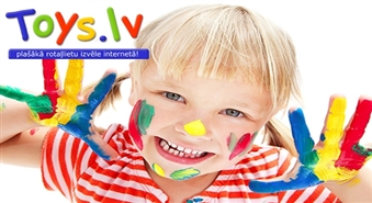 Viss bērna smaidam! Dāvanu karte Latvijas lielākajā rotaļlietu interneta veikalā Toys.lv Ls 30 vērtībā -40%