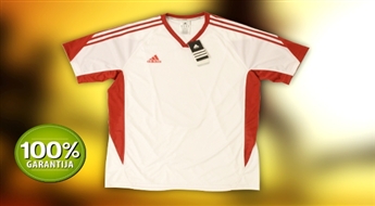 Adidas sporta krekls sarkanbaltsarkanā krāsā ar CLIMACOOL un FORMOTION tehnoloģiju (izmēri: S-XL) -59%