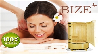 BIZE: procedūra "Ciedra spēks" (limfodrenāžas masāža + ciedra fitosauna + aroma masāža + masāža ar rožu medu + problēmzonu vibromasāža + dzērveņu ietīšana) -50%