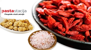 Godži ogas, baltā zīdkoka ogas vai Himalaju sāls (rupjais vai smalkais) -50%