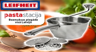 Leifheit dzirnaviņas zupu, mērču, zīdaiņu pārtikas, kompotu, kartupeļu biezeņa pagatavošanai -46%