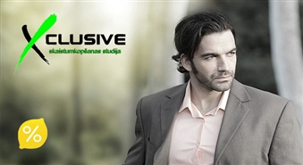 Ideāls matu griezums vīriešiem studijā X-CLUSIVE.