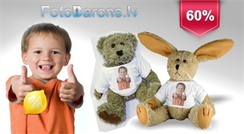 Zaķis vai Lācis ar apdruku - unikāla dāvana visjaukākajam mazulim! Un ne tikai.