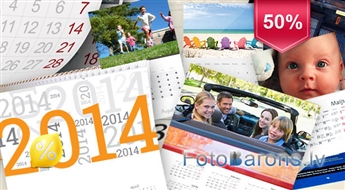 Personalizēts sienas Fotokalendārs 2014. gadam salonā Minolta.
