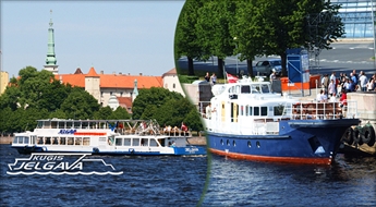 Elpu aizraujoša Rīgas panorāmas apskate un ceļojums Rīgas jūras līča virzienā uz kuģīša "Horizonts" vai "Jelgava" klāja!