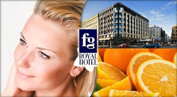 FG Royal Hotel SPA: Комплексная богатая витамином С процедура по уходу за кожей лица + коррекция бровей + дневной макияж!