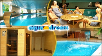 SPA centrs „AQUADREAM”: apmeklējums ar atlaidi 54%! Atpūties no smagām darba dienām!