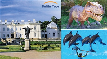 BALTIA TOUR:  Гарантированная поездка в ДЕЛЬФИНАРИЙ в Клайпеде + обзорная экскурсия в Паланге + посещение парка динозавров!