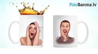 Фотопечать на кружках или подставках для кружек со скидкой до 72%! Отличная идея для подарка!