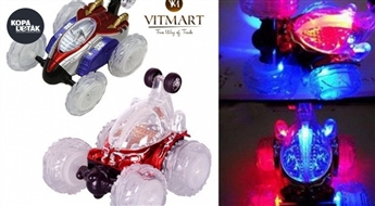DASHER radiovadāmais rotaļu auto ar LED gaismām un tālvadības pulti