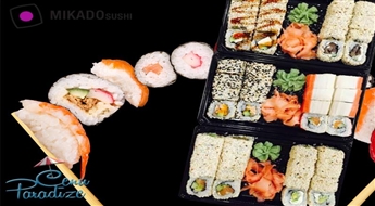 MIKADO SUSHI: gards suši komplekts “Mulina Set” (48 gab.)