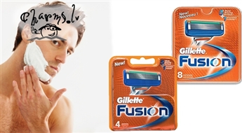 GILLETTE Fusion комплекты 8 или 4 лезвий