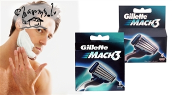 GILLETTE: Комплекты 8 или 4 лезвий Mach3