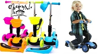 Scooter / Skrejritenis ar LED apgaismojumu uz riteņiem