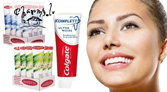 Для здоровых и белых зубов! Зубные пасты на выбор Colgate, Elina и Marvita