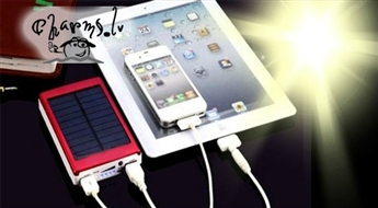 Power Bank - аккумулятор для телефона на солнечной батарее 30000mAh