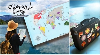 Labākā dāvana ceļotājiem! Nokasāmā ceļojumu karte Scratch Europe vai Scratch World map