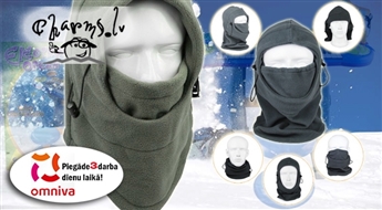 Махровая маска от холода 3 в 1