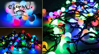 РАСПРОДАЖА! Красивая гирлянда с LED-лампочками круглой формы 40LED