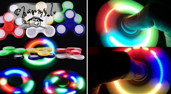Самая популярная игрушка 2017 года Fidget Spinner - с LED подсветкой