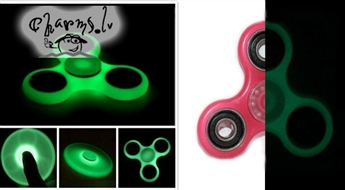 Fidget Spinner Pirkstu virpinātājs Dark Glow, Spīdošie tumsā