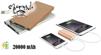 Внешний аккумулятор для мобильных устройств PowerBank (USB и Micro USB вход)