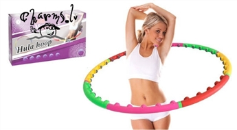 Efektīvs līdzeklis, kas palīdz atbrīvoties no nevēlamiem kilogramiem. Masažas riņķis Hula-hoop 0.98m