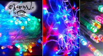РАСПРОДАЖА! Цветные или однотонные,от 10м до 50м гирлянды из 100 или 400 LED лампочек