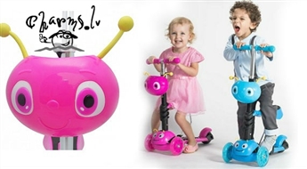Scooter / Бегунок ПЧЕЛКА 3in1 с музыкой и светом (цвет на выбор)