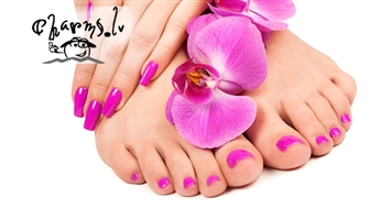 SPA pedikīrs + Gelish nagu lakas pārklājums salonā Eklektik!