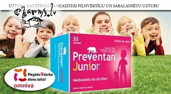 FARMAX: Preventan Junior bērnu imūnsistēmai. 90 kapsulas 3 mēnešu kursam