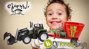 Kinder Kraft Трактор с прицепом