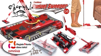 Функциональная и удобная электрическая щетка для пола Swivel Sweeper G6