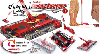Funkcionāla un ērta elektriskā grīdas birste Swivel Sweeper G6