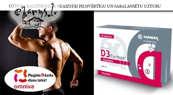 FARMAX: Vitamīns D - stipriem kauliem un zobiem
