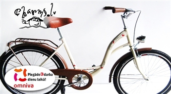 Stilīgs retro pilsētas velosipēds ar vienu ātrumu Antonio Vanessa