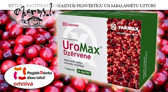 FARMAX: UroMax® Dzērvene - сила клюквы для здоровья мочевыводящих путей