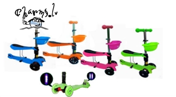 Scooter / Skrejritenis ar LED apgaismojumu uz riteņiem