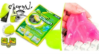 Inovatīva lupatiņa-želeja Super Clean grūti aizsniedzamu vietu tīrīšanai