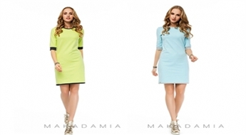Vienkārša piegriezuma kleita Makadamia -50%