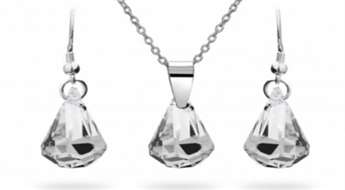 Burvīgs Silvexcraft® Design bižutērijas komplekts ar Swarovski kristāliem -82%