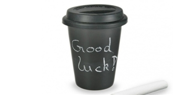 Coffee to Go Керамическая Кружка с Мелом и Силиконовой Крышкой -51%