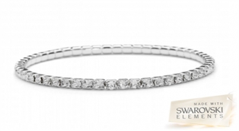 Valdzinoša rokassprādze ar vairākiem Swarovski® Elements kristāliem -75%