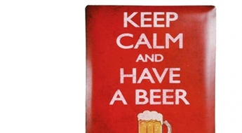 Металлический Плакат Keep Calm and Have a Beer 30 x 40 см -67%