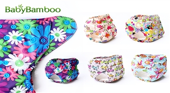 Многоразовые подгузники "BabyBamboo" с красочным принтом 6 видов