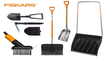 Sakop vidi ap sevi! "Fiskars" slotas, birstes, lāpstas, sniega stūmēji un ledus cirtņi