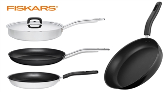 Сковороды FISKARS для газовых, электрических, индукционных, керамических и др. плит (Ø 24-28 см)